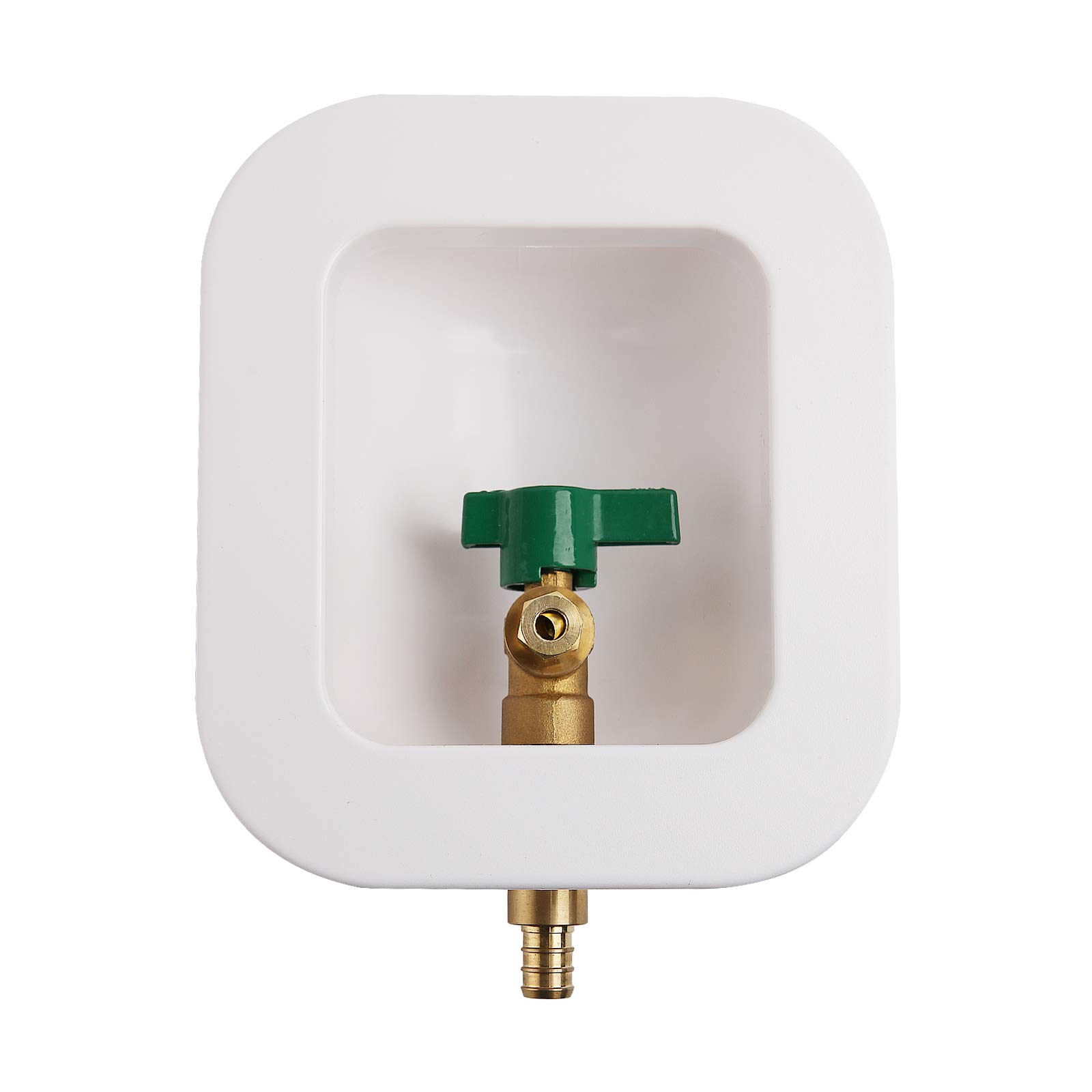 Solimeta Ice Maker Outlet Box - PEX Connection with 1/4-Turn Ball Valve - No Water Hammer Arrestor - Perfect for Refrigerator & Under Sink Ice Maker Installations