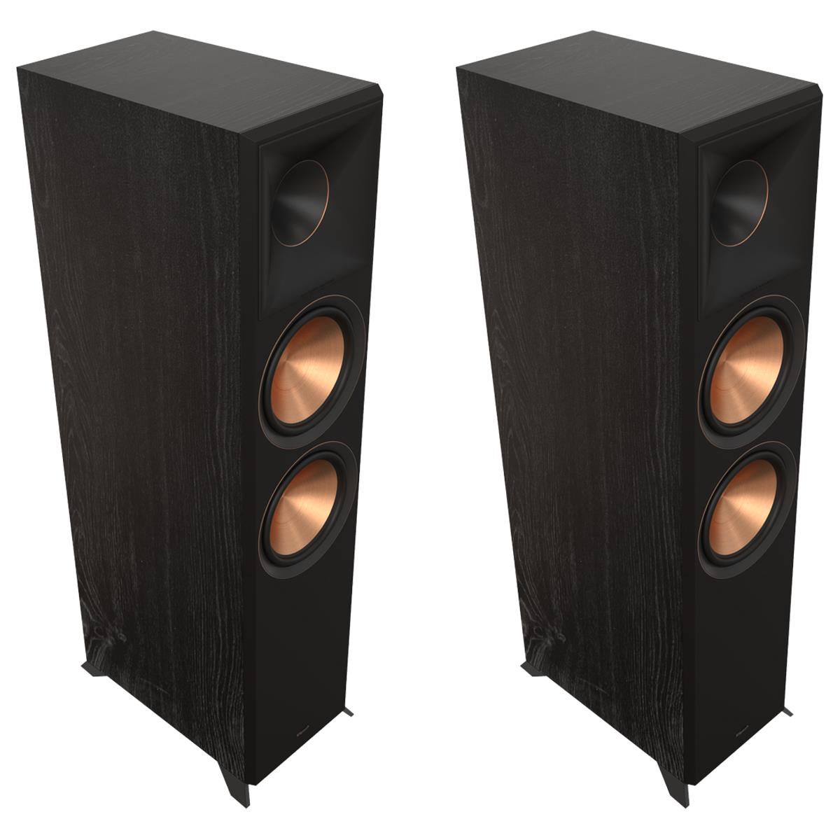 Klipsch RP 8000F II 2.1 Channel Home Theater Speaker System with 12-Inch SPL 120 Subwoofer - Premium Ebony Finish for Immersive Movie Nights & Music Listening
