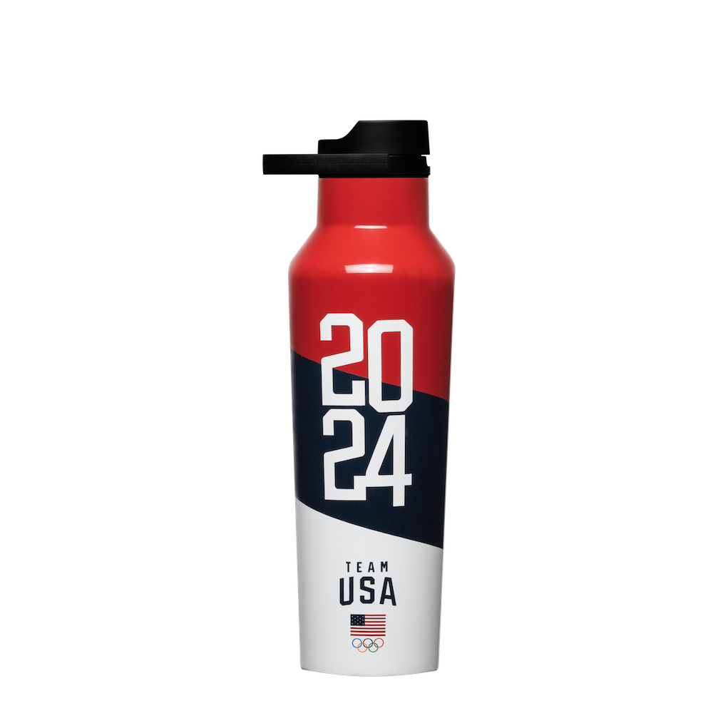 Team USA Sport Canteen - Insulated Stainless Steel Water Bottle for Hiking, Camping & Outdoor Activities | BPA-Free, Leak-Proof Hydration