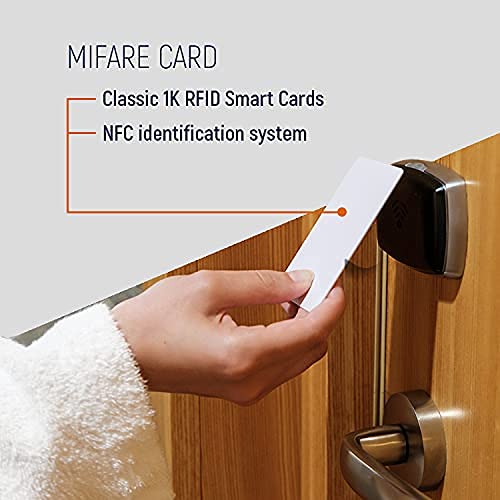 MIFARE Classic 1K RFID Smart Cards - 1000 Pack Blank 13.56MHz ISO14443A NFC Cards for Hotel Key Systems, Access Control & Security - Printable RFID Cards (No Magnetic Stripe) for Hotels, Offices, Gyms & Membership Programs