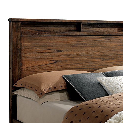 Elkton Traditional Oak Finish Queen Size 6-Piece Bedroom Set - Classic Wood Bedroom Furniture for Master Suite, Guest Room & Home Decor | Includes Bed, Nightstands & Dresser