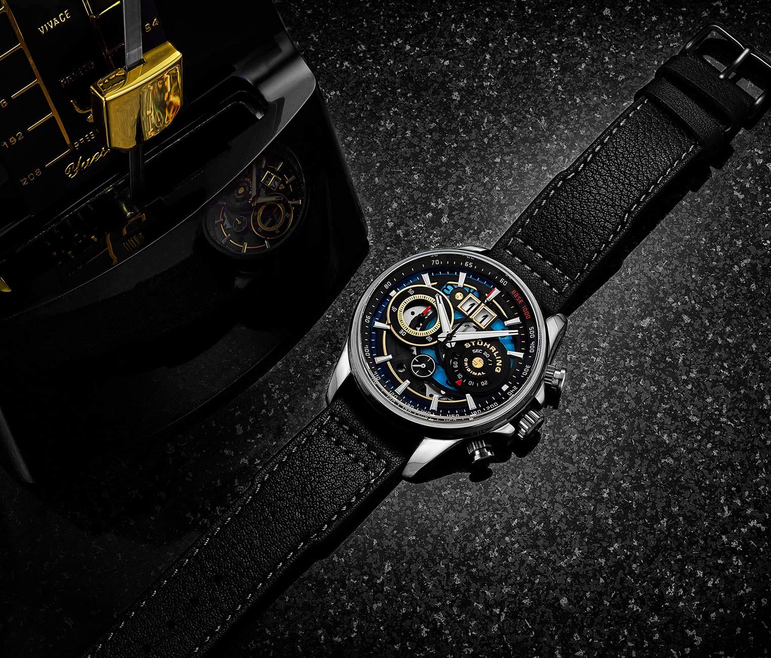 Ace Aviator Chronograph & Tachymeter 923 Quartz 45mm Men's Watch - Stylish Pilot Watch for Aviation Enthusiasts & Everyday Wear