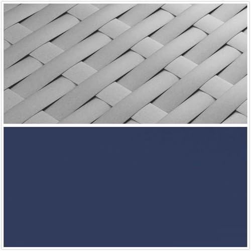 Dark Blue & Grey Wicker