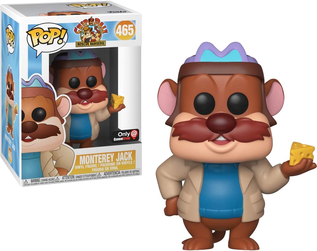 Chip n Dale Rescue Rangers Monterey Jack Exclusive Action Figure #465 - GameStop Limited Edition Collectible for Disney Fans and Toy Collectors - Perfect for Display, Gifts, and Disney Memorabilia Collections