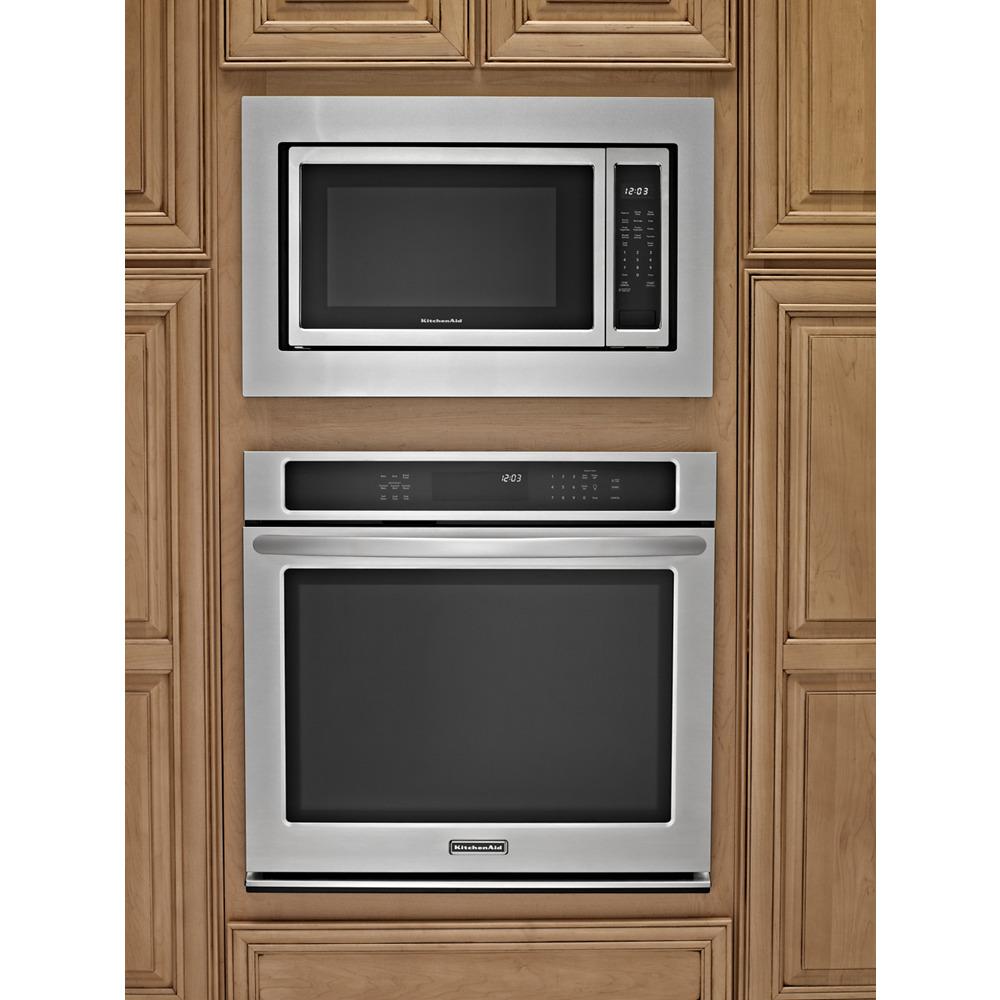 Amana MK2220AS 30 Inch Built-In Microwave Trim Kit - Stainless Steel Over-the-Range Installation for Modern Kitchens