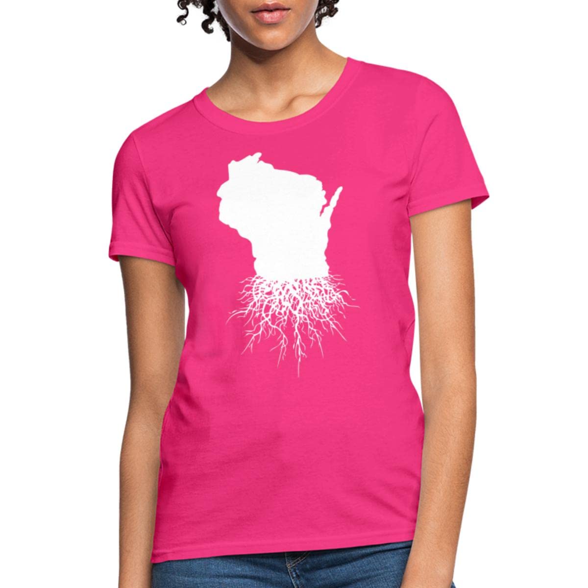 Spreadshirt Wisconsin Roots Milwaukee Mart Women's T-Shirt | Vintage Wisconsin Pride Graphic Tee | Casual Wear for Women | Perfect for Everyday Outfits & State Pride Events