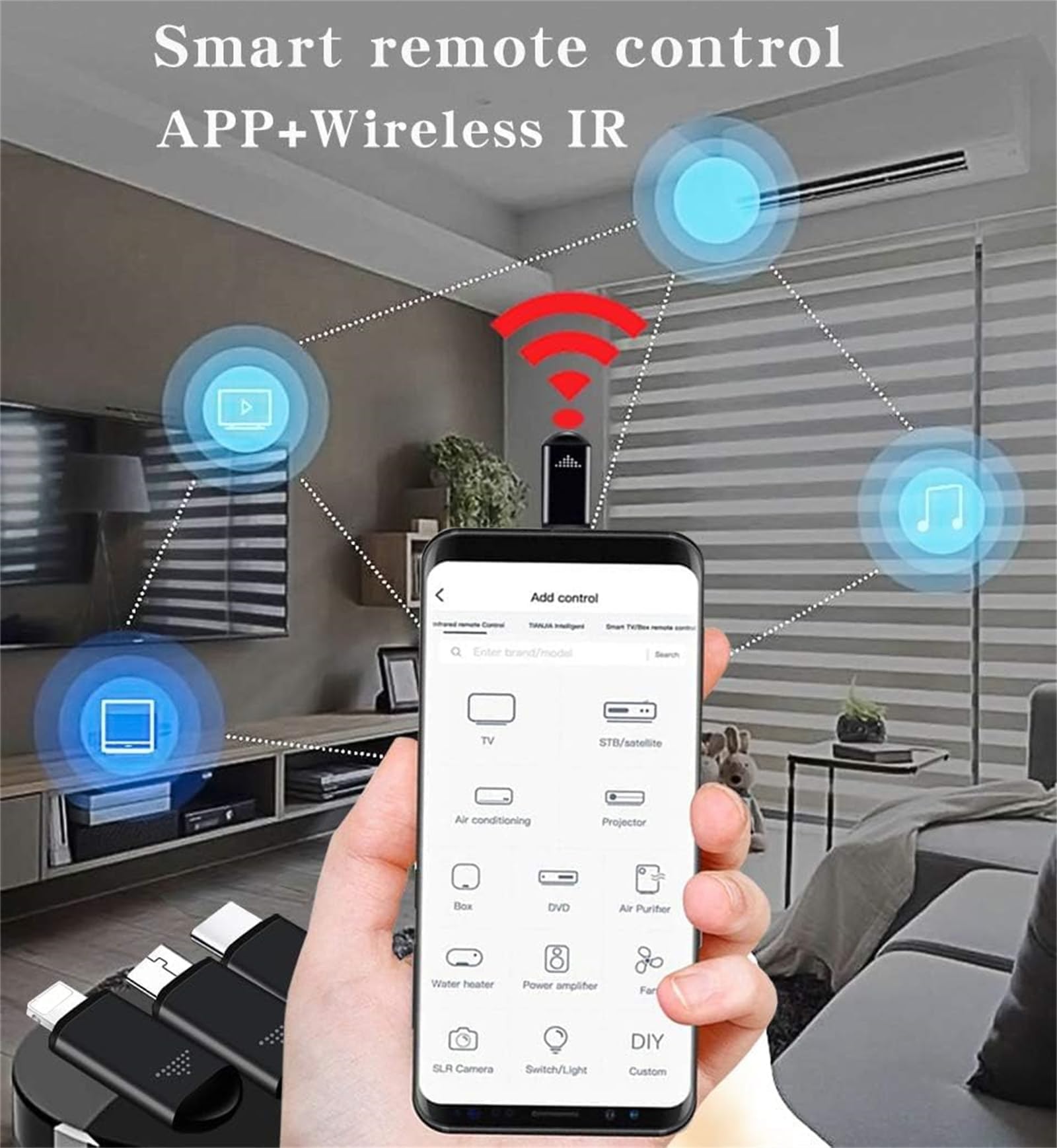 Smartphone IR Remote Controller for Type C - Universal Hacking Device for Home & Office