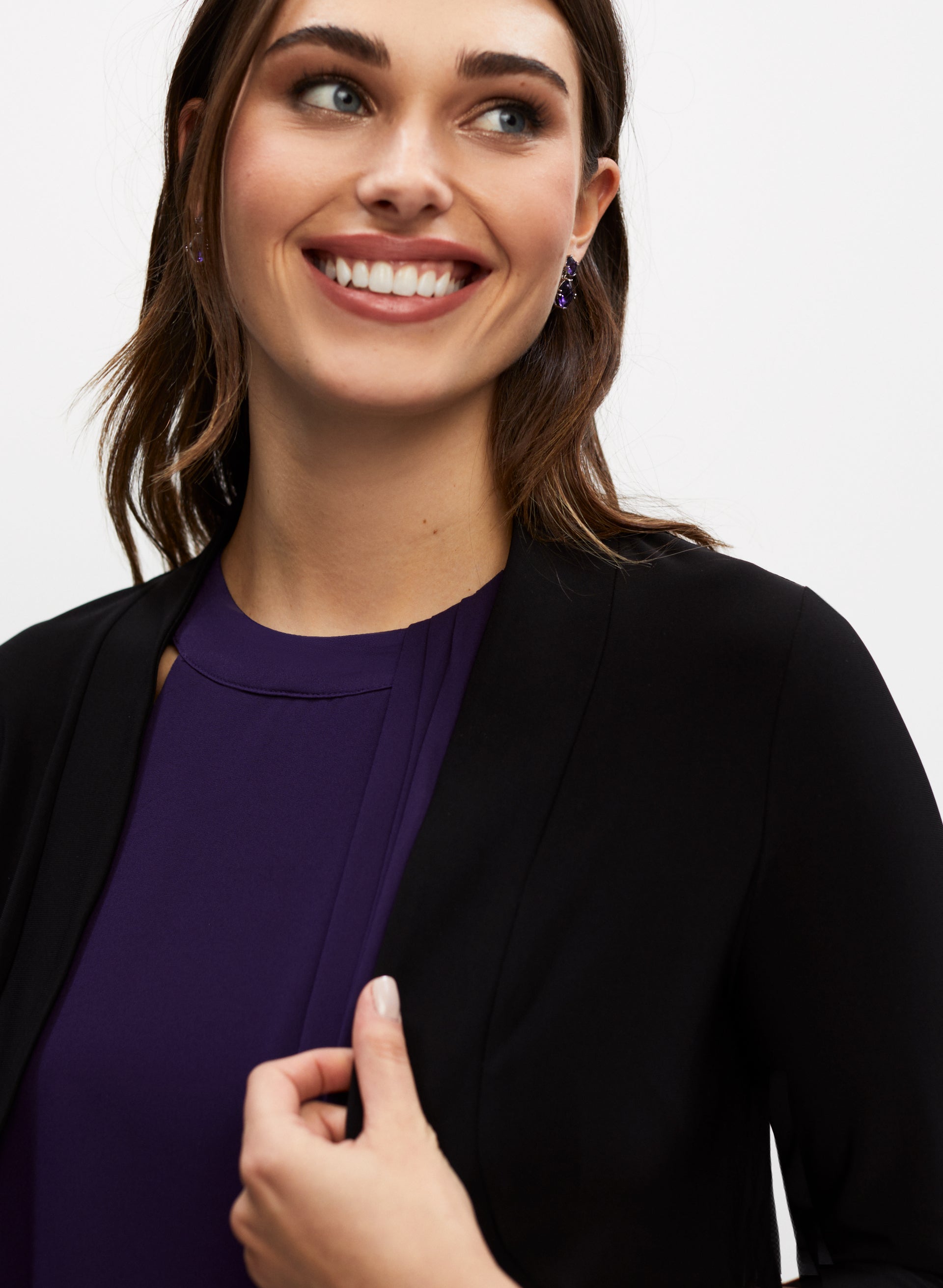 3/4 Sleeve Bolero Shirt for Women - Lightweight Open Front Cardigan Cover Up - Perfect for Weddings, Parties & Office Wear