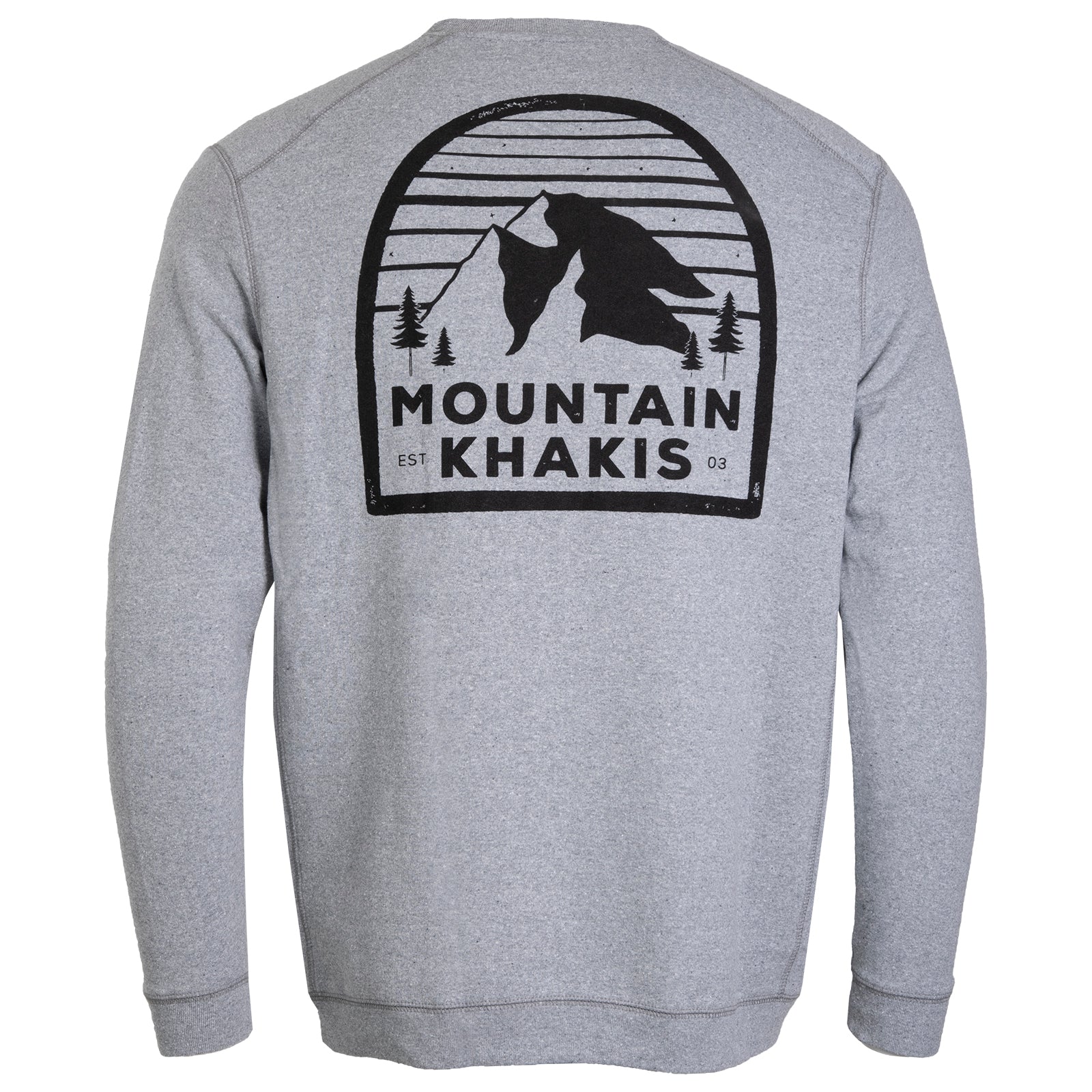 Mountain Logo Crew Neck Sweatshirt - Comfortable Unisex Pullover for Outdoor & Casual Wear