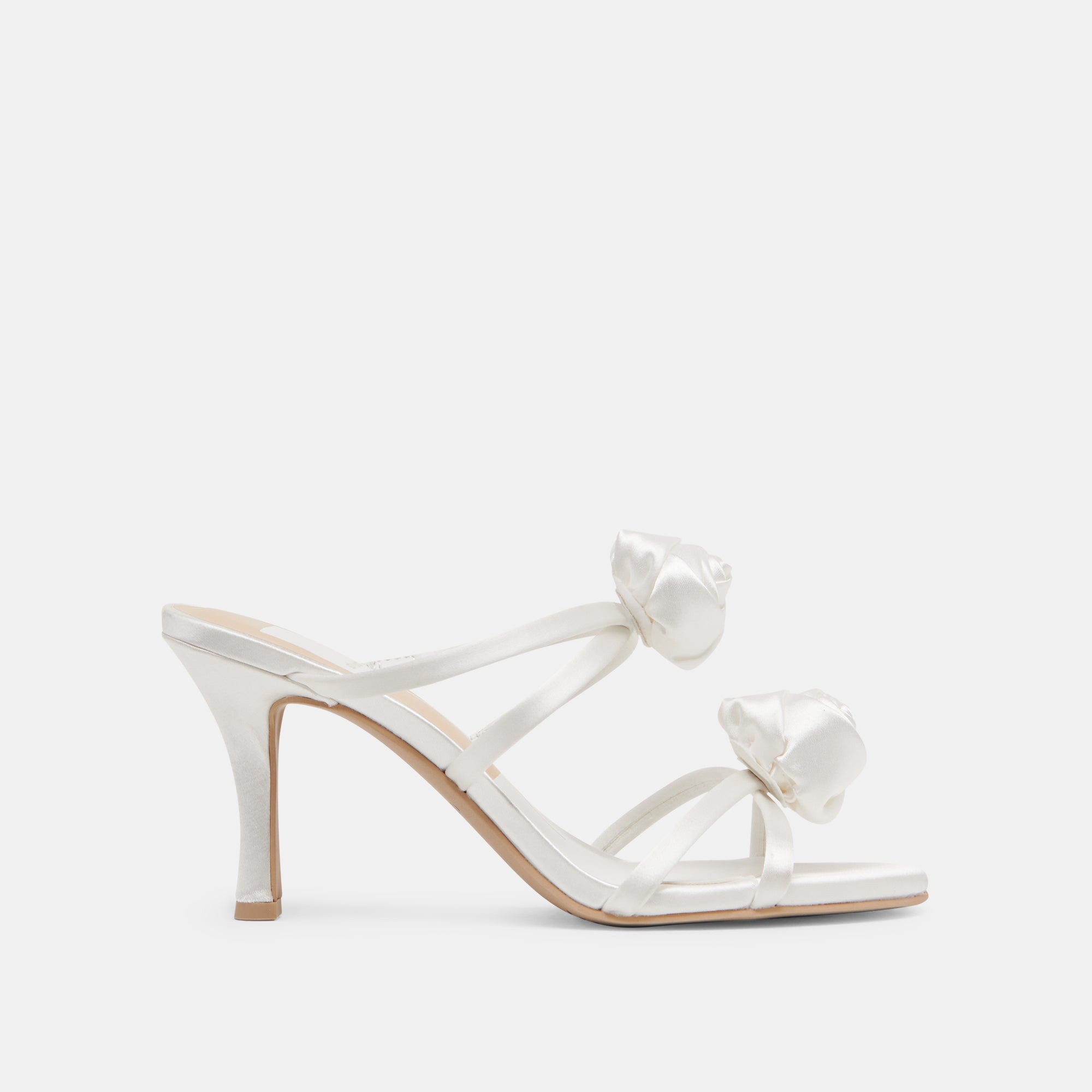 LINZY Women's True White Satin High Heels - Elegant Pointed Toe Pumps for Weddings, Parties & Formal Events
