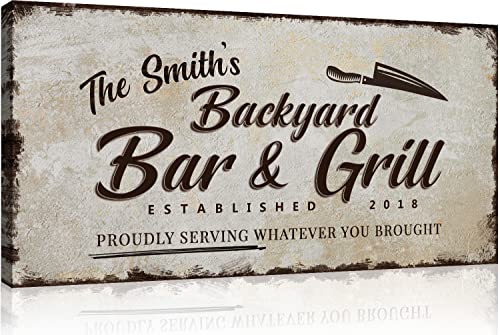Rustic Backyard Bar & Grill Knife Theme