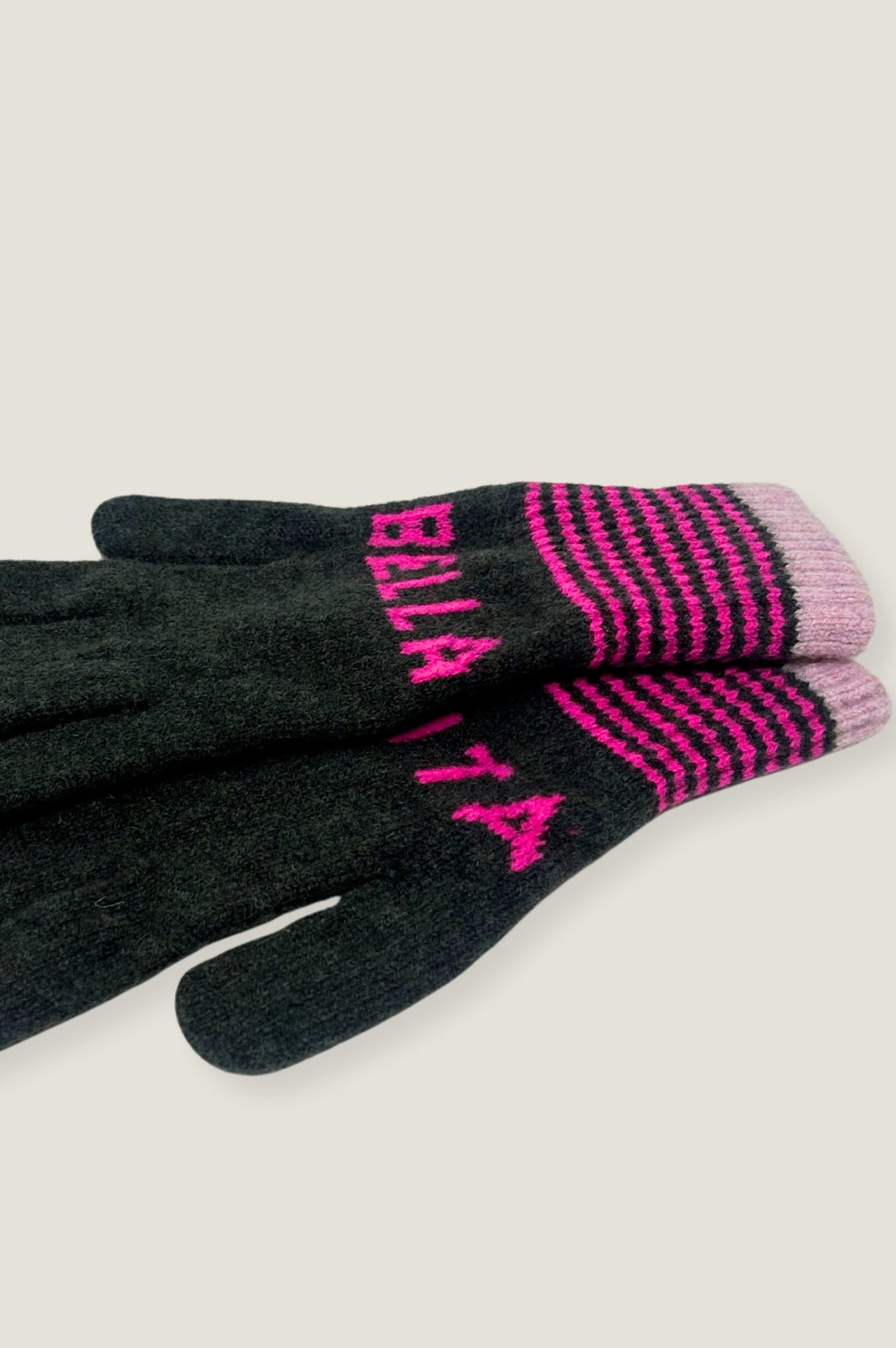 Vita Bella Winter Gloves for Women - Warm Khaki & Fuchsia Touchscreen Gloves - Perfect for Outdoor Activities, Running, and Daily Commute