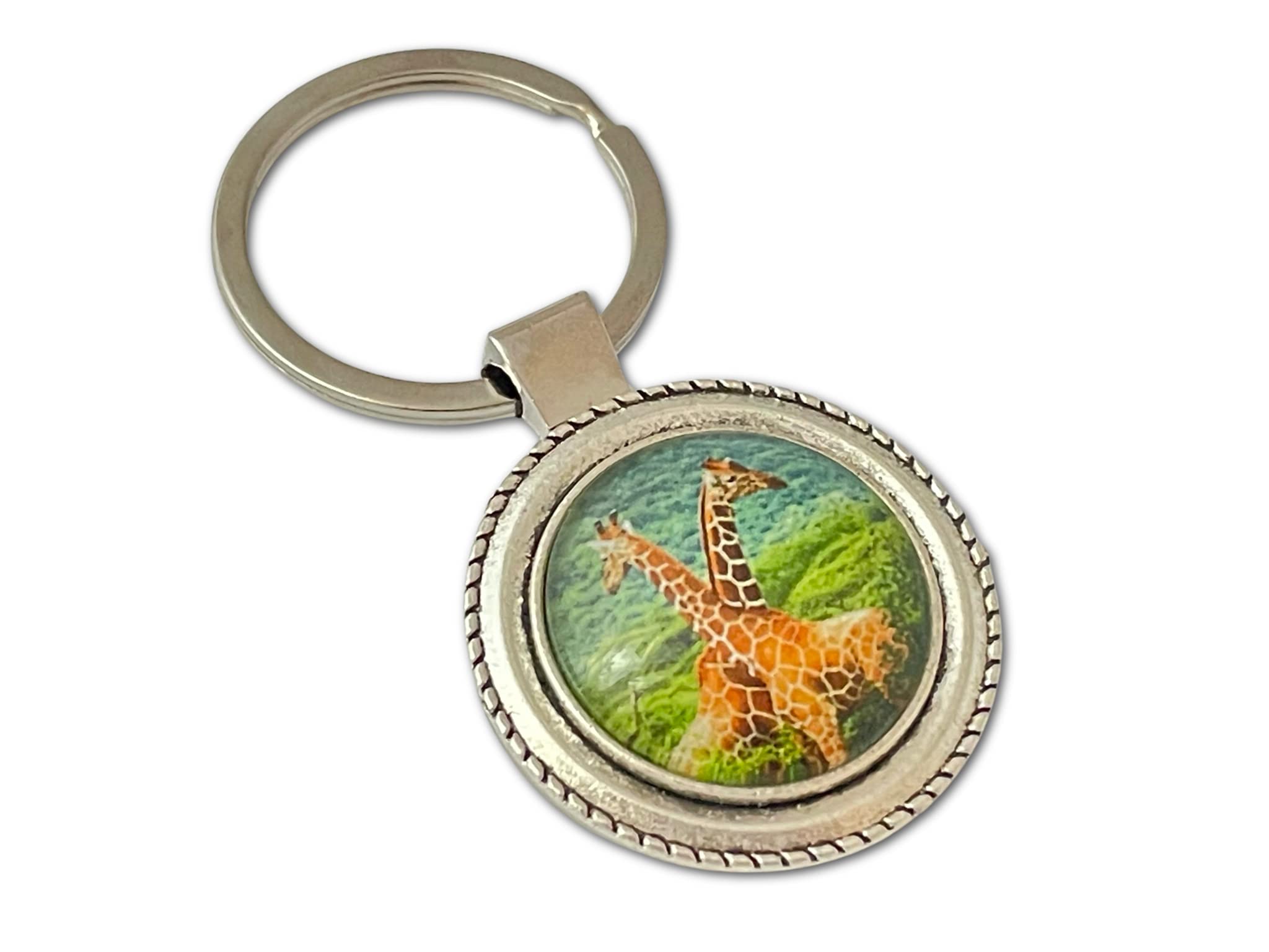 Giraffe Keychain for Women - Durable Animal Key Ring for Bags & Keys