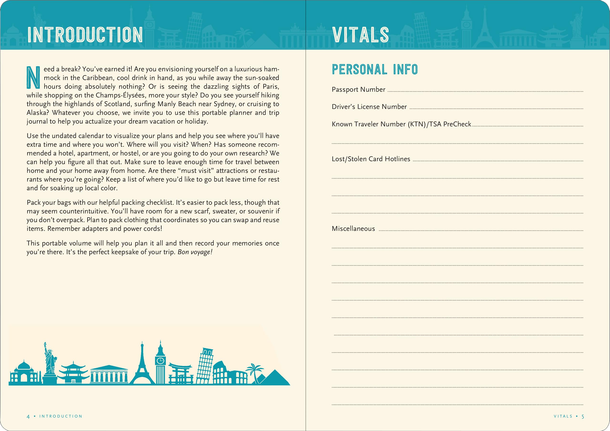 Ultimate Travel Planner Checklist - Organize Your Trips & Vacations Efficiently | Perfect for Backpacking, Business Trips & Family Holidays