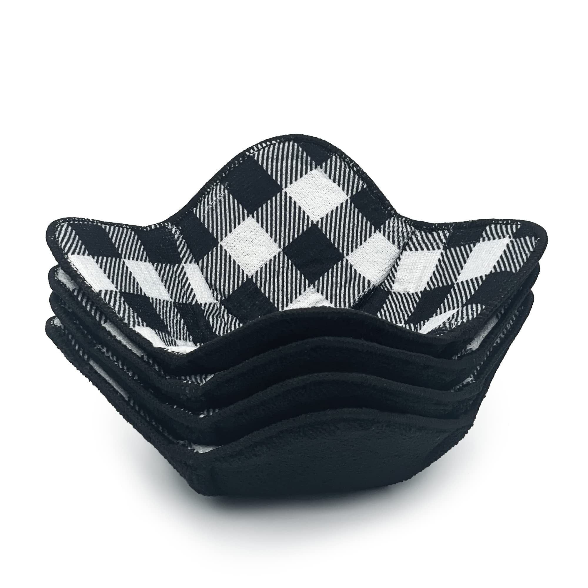 Microwave Bowl Holders Set of 2 - Heat Resistant Black & Gray Pot Holders for Hot Dishes - Perfect for Cooking, Serving, and Microwave Use