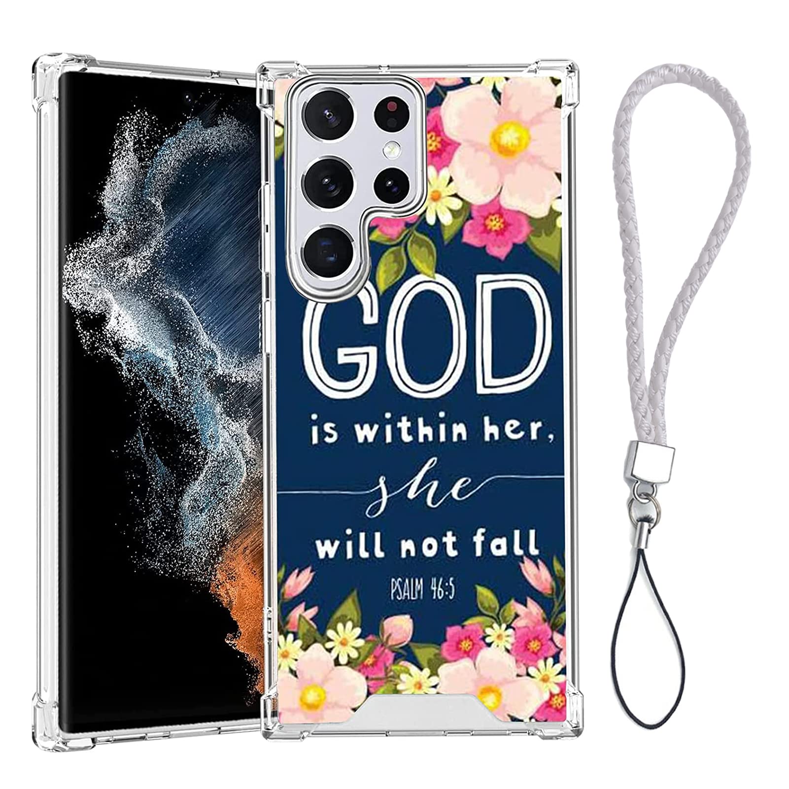 Christian Bible Verse Phone Case for Samsung S22 Ultra - Shockproof & Protective Cover for Daily Use