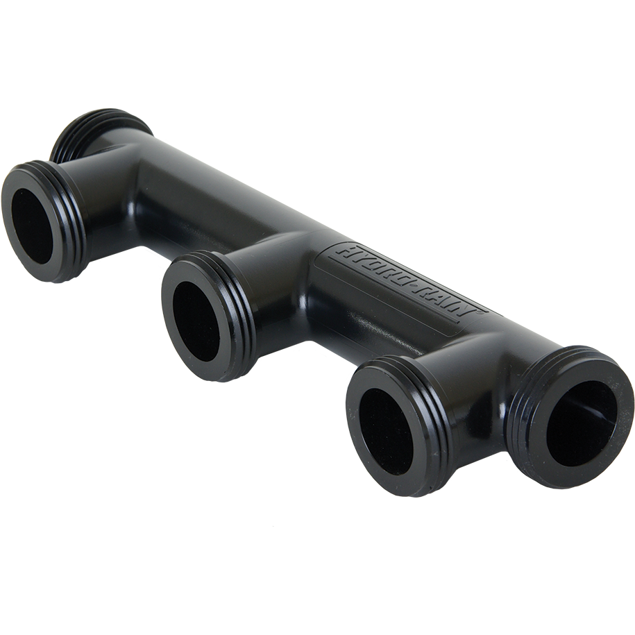 Hydro Rain HRM 100-03 BD Male Buttress Thread 3 Port Manifold for Irrigation Systems & Hydraulic Applications - Perfect for Agricultural, Industrial & Plumbing Use