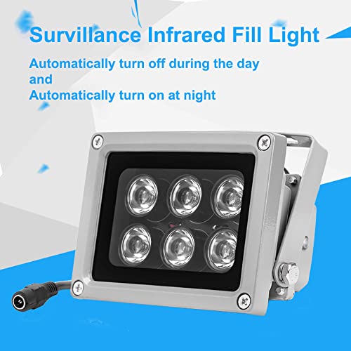OwlCat 940nm 6 LEDs 45° Wide Angle Infrared Illuminator - Night Vision IR Light for IP Camera & CCTV Security System | Waterproof Outdoor Use for Home Surveillance & Wildlife Monitoring