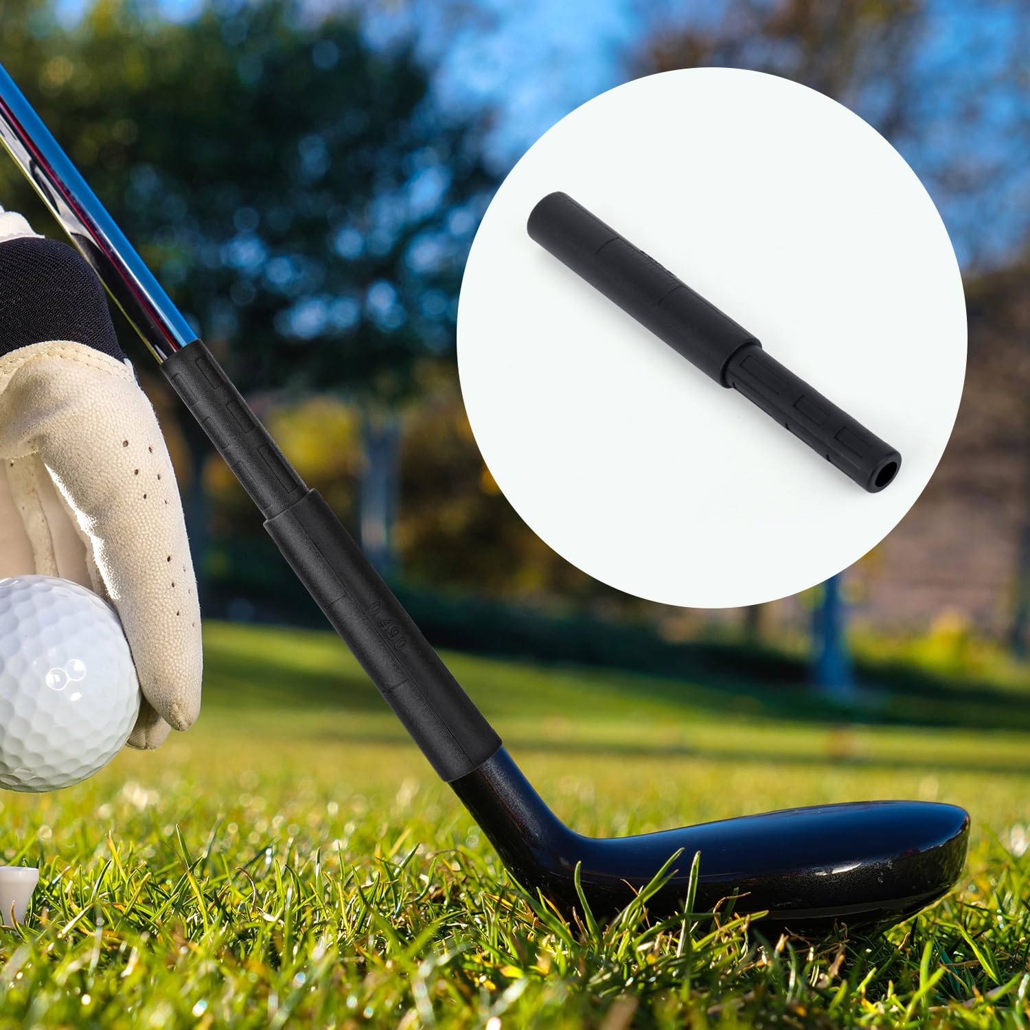 4pcs Golf Shaft Extensions - Golf Club Extension Rods for Putters & Woods | Premium Golf Accessories for Improved Swing & Performance | Perfect for Club Fitting & Length Adjustment