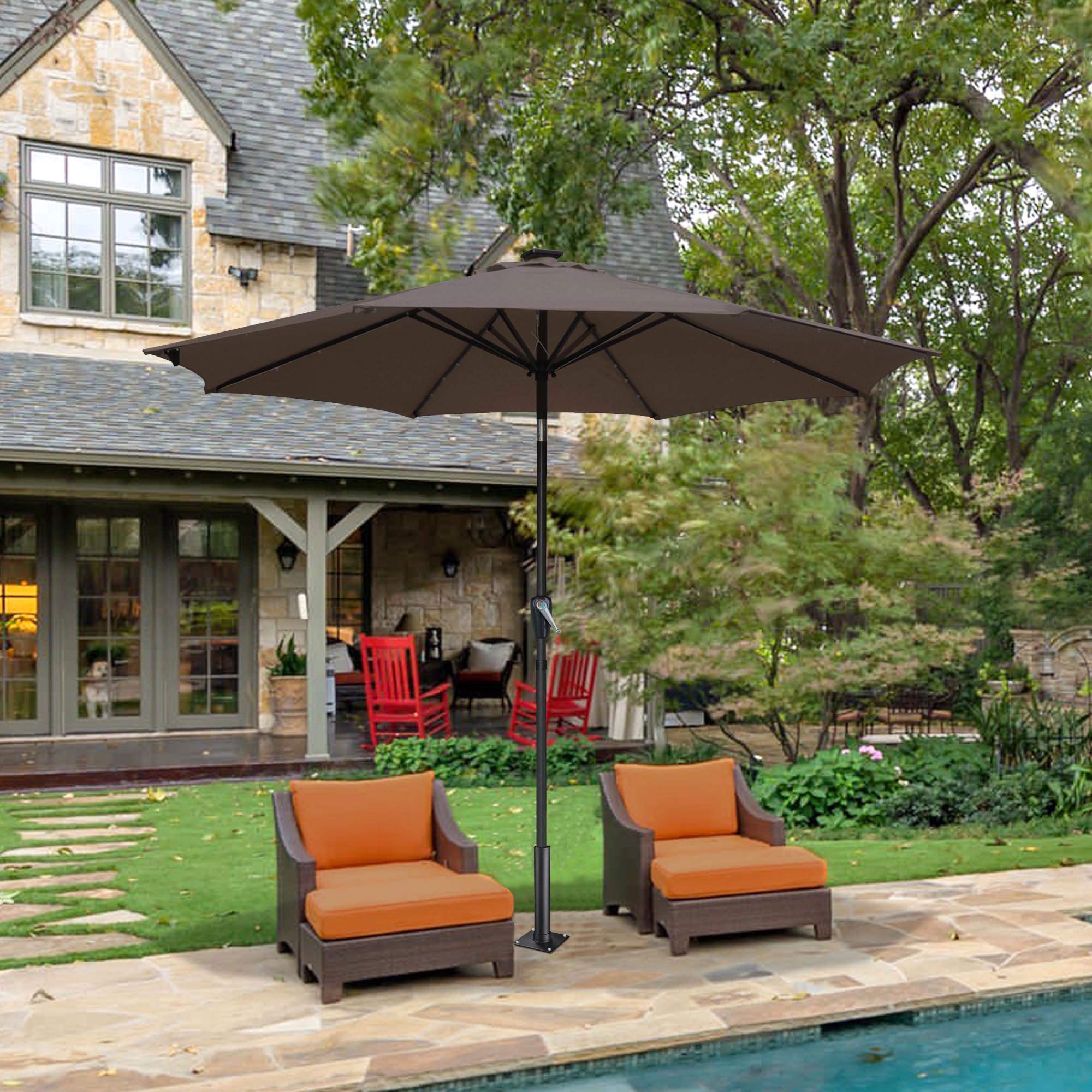 Yescom Heavy Duty Flagpole Base Dock Deck Mount Windsock Holder Umbrella Stand for Outdoor Backyard, Patio, Garden, and Poolside Use - Durable and Weather-Resistant