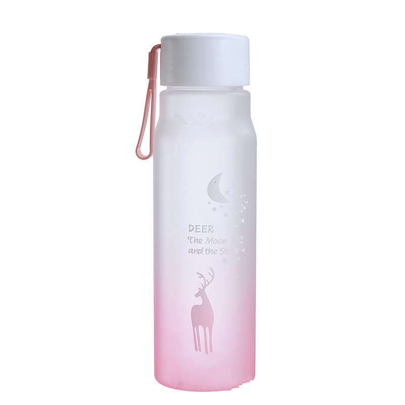 500ml/560ml Leak Proof Water Bottle for Women - BPA Free Plastic Sports Bottle for Gym, Hiking & Travel - Pink Portable Drinkware with Secure Lid - Ideal for Fitness, Outdoor & Daily Hydration