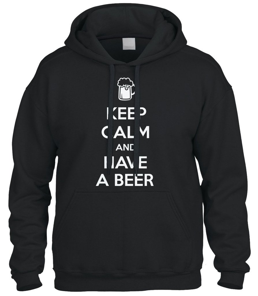 Cybertela Keep Calm and Have A Beer Sweatshirt - Cozy Pullover Hoodie for Men & Women - Perfect for Casual Wear, Lounging, and Beer Lovers