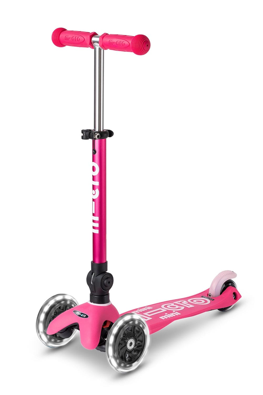 Micro Kickboard Mini Foldable LED Scooter for Kids - Light Up 3 Wheel Kick Scooter with Adjustable Handlebar - Perfect for Commuting, Park Rides & Neighborhood Fun
