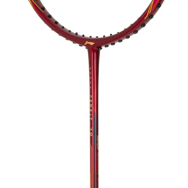 Li Ning Combat Z8 Badminton Racket - Lightweight 80g Carbon Fiber Badminton Racquet (Red/Black/Gold) for Professional & Recreational Players - Perfect for Tournaments, Training & Casual Play