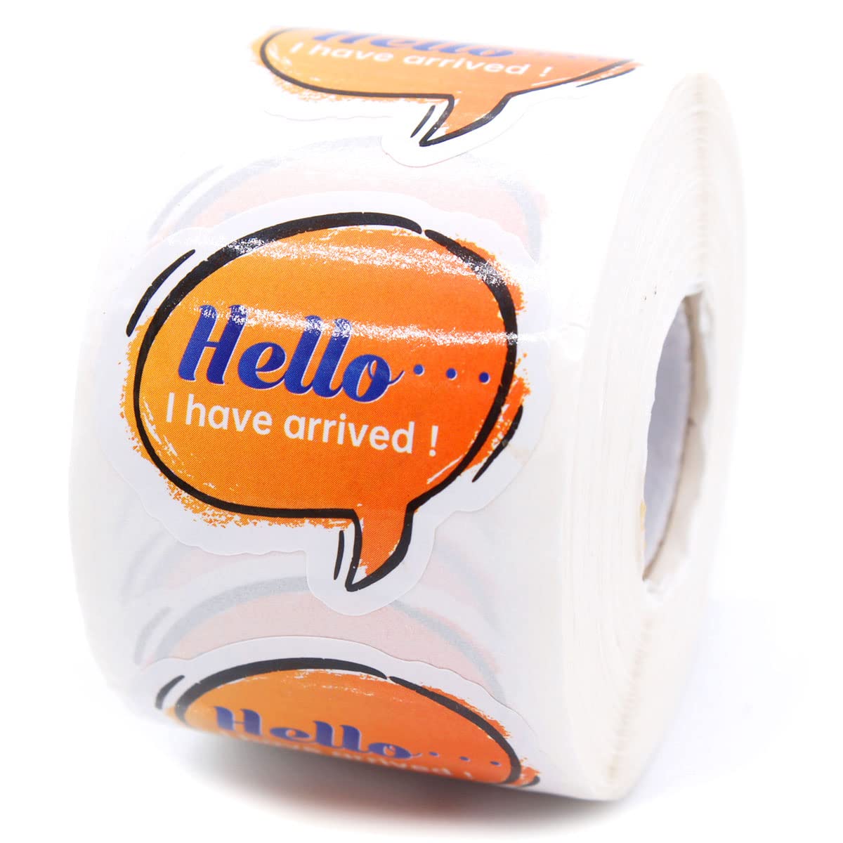500 PCS Funny 'Hello, I've Arrived' Business Stickers - Cute Packaging Labels for Etsy, Shopify & Small Business Shipping - Perfect for Mailers, Boxes & Gift Wrapping