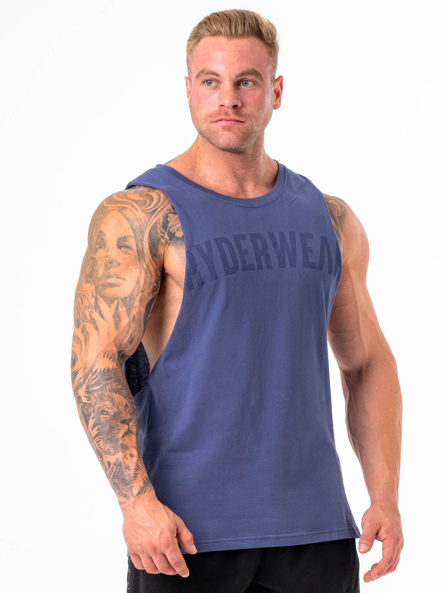 Baller Tank Top for Women - Navy Blue Sleeveless Casual Shirt - Perfect for Gym, Yoga, and Summer Outfits