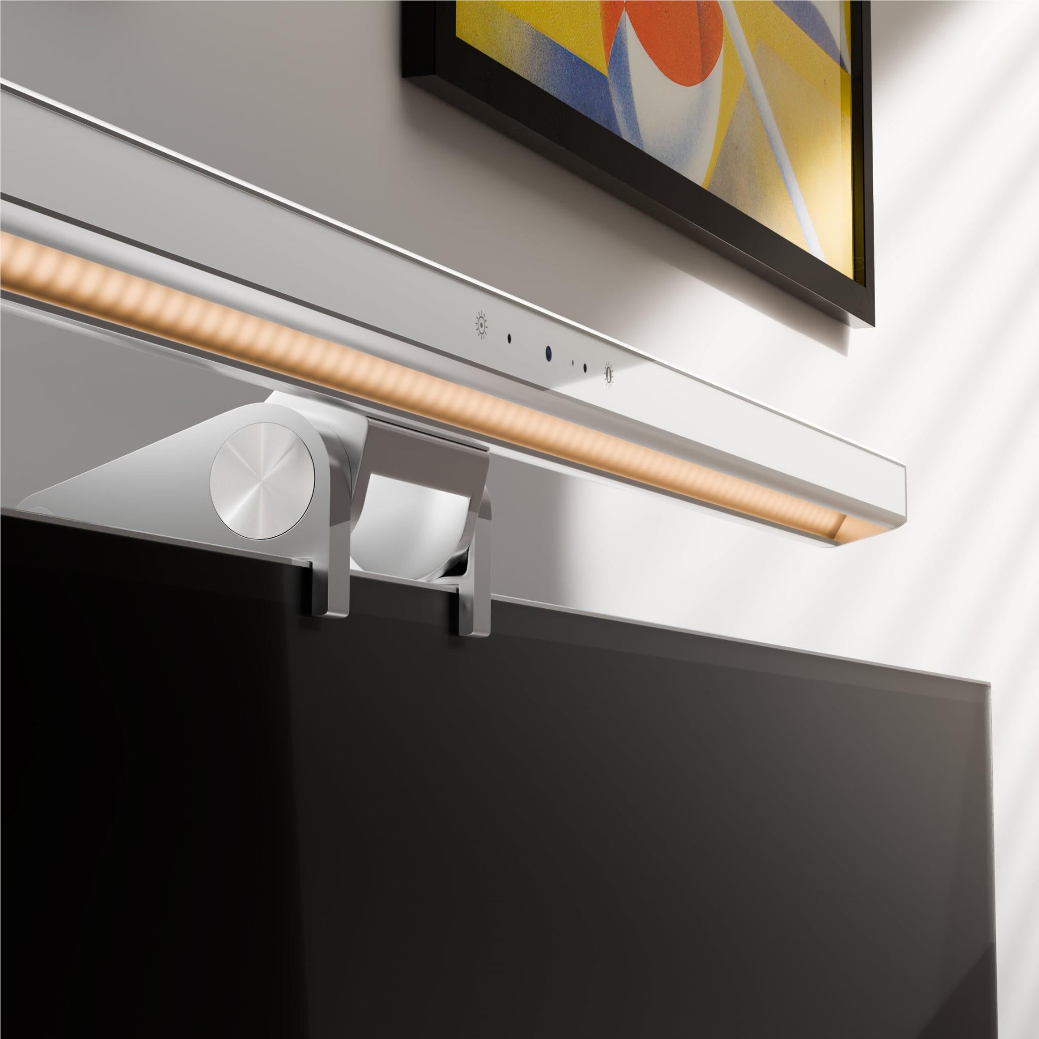 Alogic Illuminate Light Bar with 4K Autofocus Webcam (Silver) - Premium Streaming & Video Conference Lighting for Home Office, Gaming Setup & YouTube Content Creation