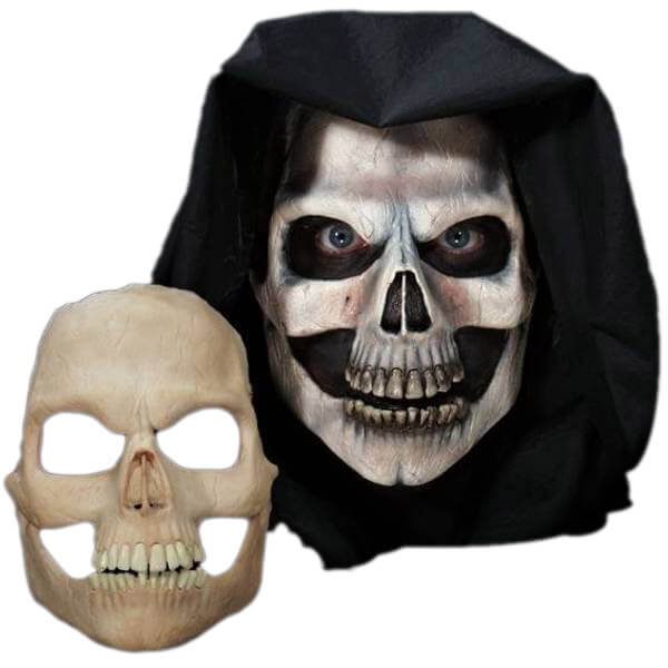 Scary Foam Latex Prosthetic Skull Mask for Halloween Costume - Realistic Horror Makeup for Cosplay & Haunted House Decor