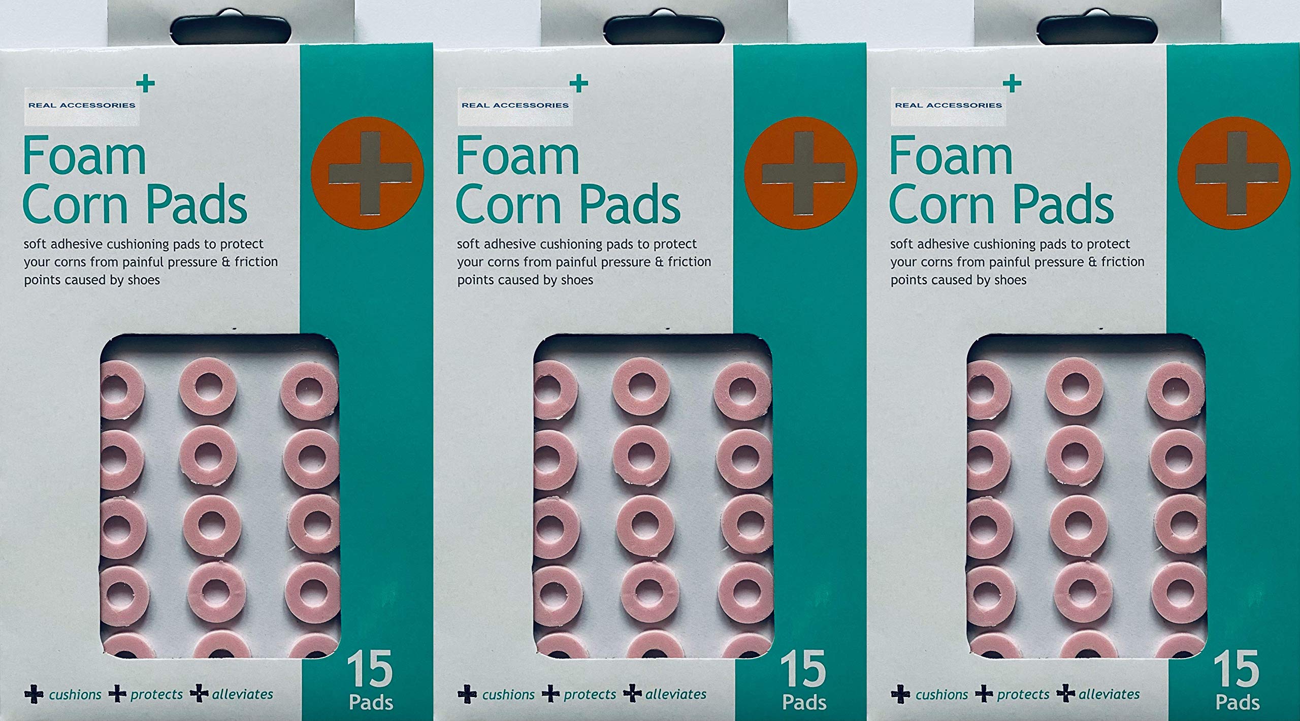 3 Pack X 15pcs Callus Cushions Corn Pads Small Round Size Toe Pads Soft Sticky Men and Women's Toe Protectors for Feet, Toes, Heel (Small Circle) - Ideal for Running, Hiking, and Daily Comfort
