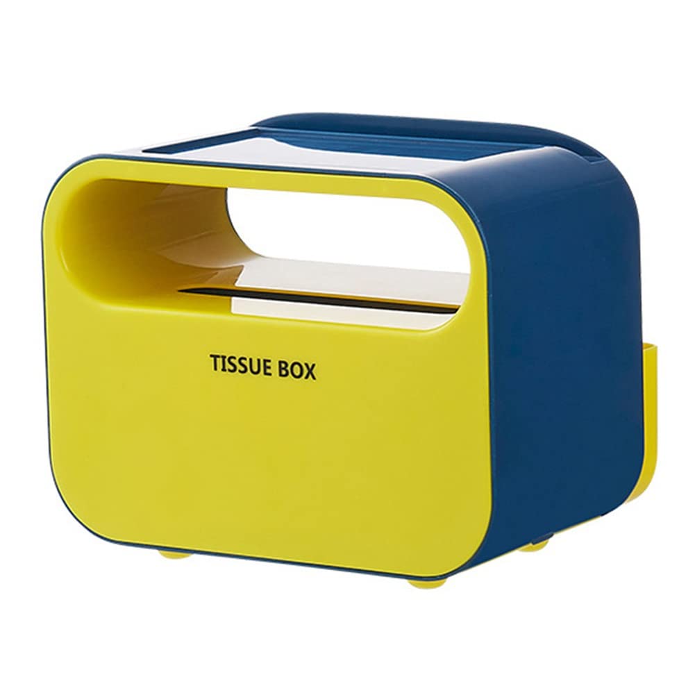U-BUYHOUSE Rectangular Tissue Box Cover - Multifunctional Tissue Box Holder with Storage for Stationery & Remote Control | Decorative Organizer for Home, Office, Car & Restaurant | Perfect for Desk Organization & Living Room Decor