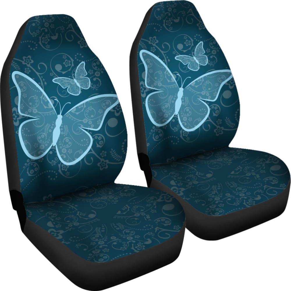 Premium Blue Butterfly Car Seat Covers - Soft & Breathable Universal Fit for Cars, SUVs, Trucks - Protect Seats from Wear & Pets - Perfect for Daily Commute, Road Trips & Family Travel
