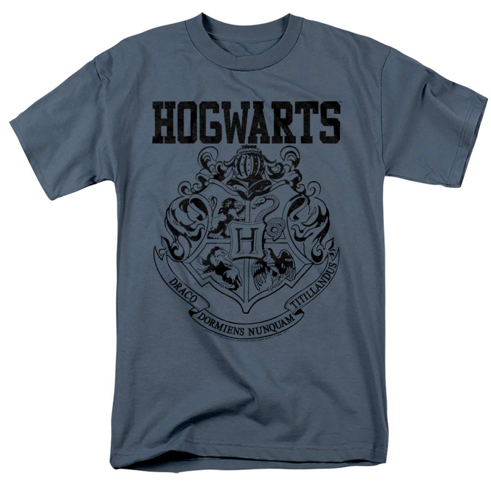 Harry Potter Hogwarts Logo T-Shirt & Stickers Set - Official Popfunk Merchandise for Fans, Cosplay, and Gift Giving