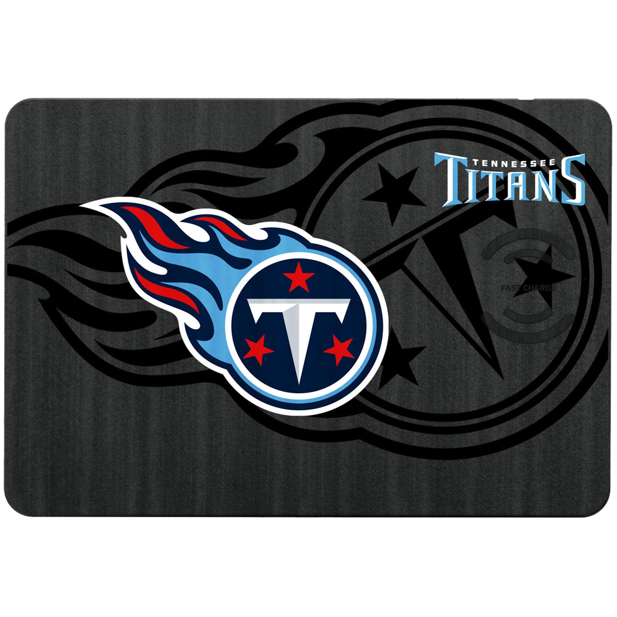 Tennessee Titans NFL Wireless Charging Pad with Mouse Pad - Fast Qi Charger for iPhone, Samsung, AirPods - Perfect for Office, Gaming, and Home Desk Setup