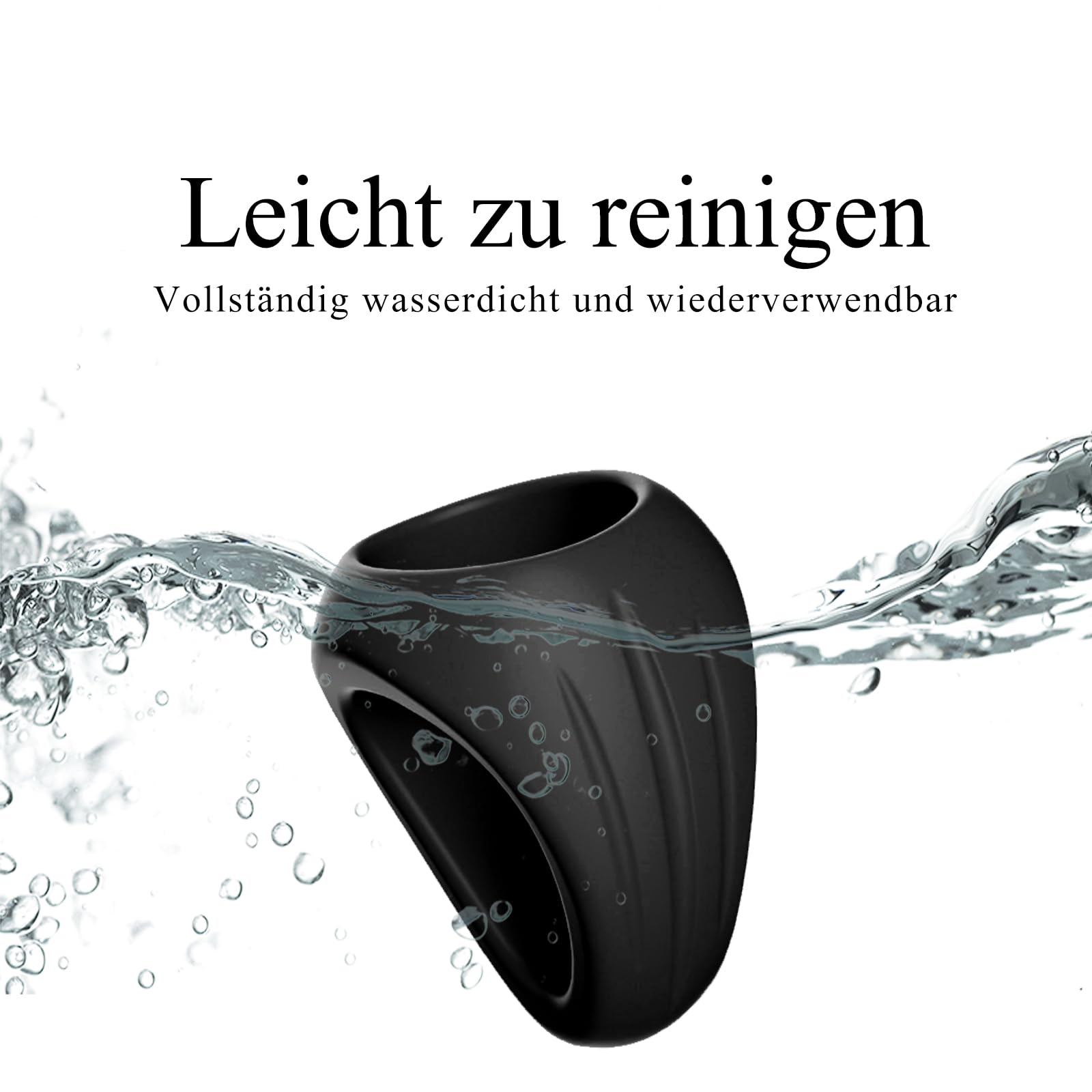 BDSMYOU Adjustable Silicone Penis and Testicle Rings for Men - 3 Pack Liquid Cock Ring Set, Stretchy Comfortable Cockring for Couples, Extreme Sex Toys (Black) - Enhance Pleasure and Stamina for Couples Play