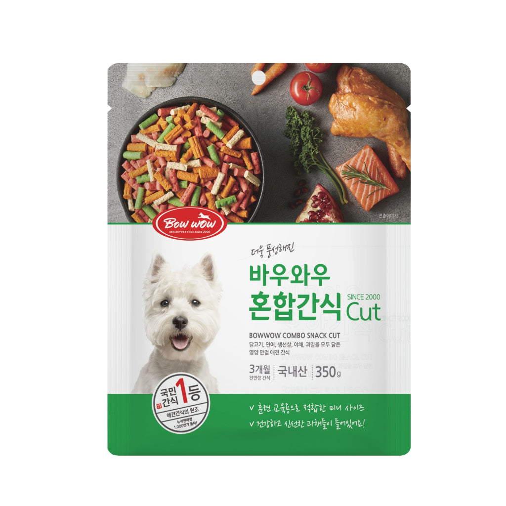 Bow Wow Dog Treats - Healthy Mixed Snacks & Biscuits for Dogs (150g, 220g, 350g) - Milk Calcium & Strawberry Flavored - Perfect for Training Rewards and Daily Treats