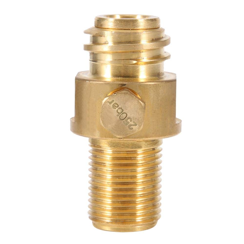 Yencoly Brass Fitting - M18x1.5 Brass Pipe Fitting & Valve Tank Refill Adapter for Soda Bottle - Premium Brass Thread Connector for Home Bars, Restaurants & Commercial Use - Perfect for Soda Dispensing Systems & Beverage Equipment