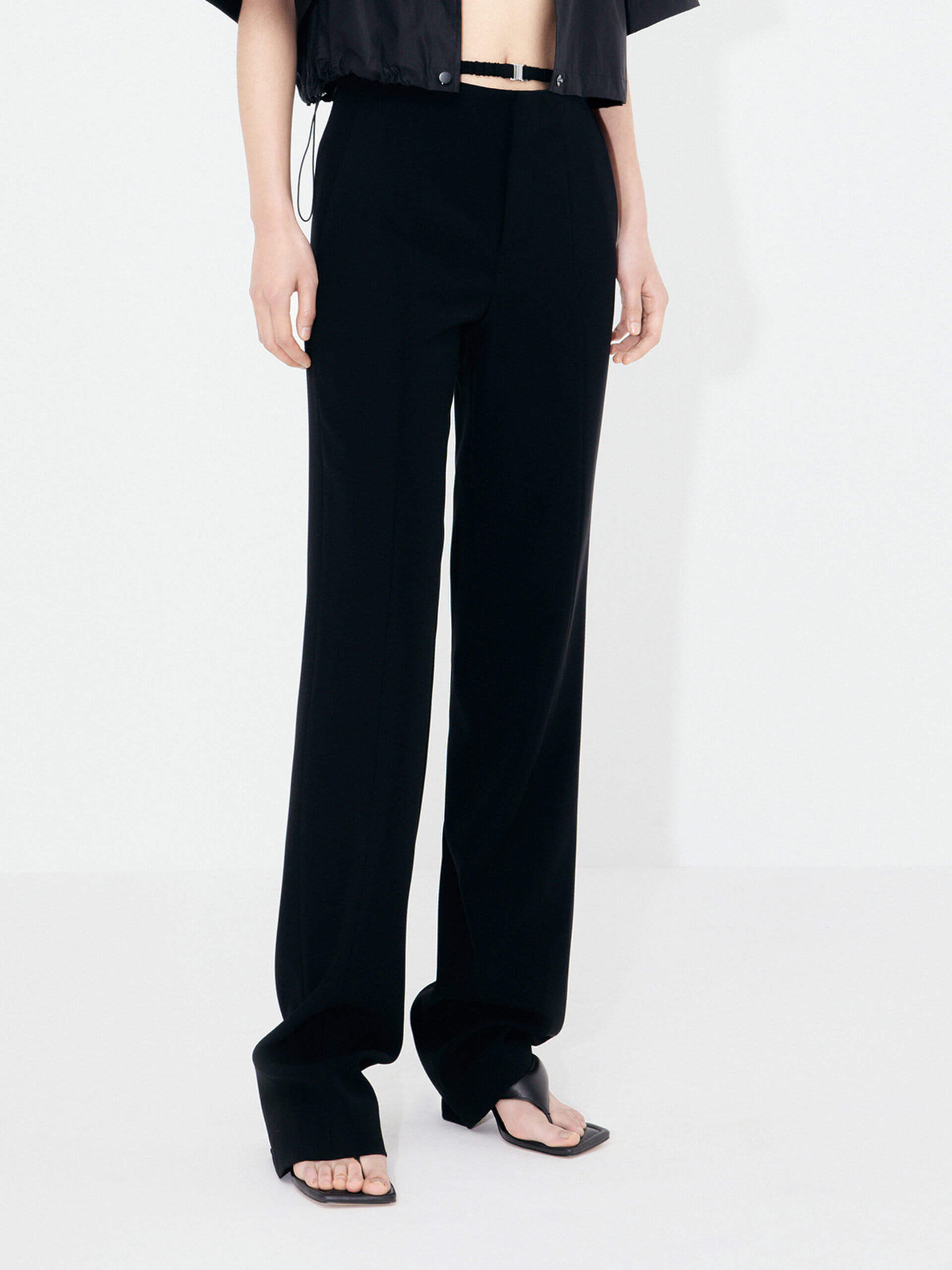 High Rise Suit Pants for Women - Professional Office Trousers with Stretch & Comfort Fit - Formal Work Pants for Business, Interviews & Corporate Events