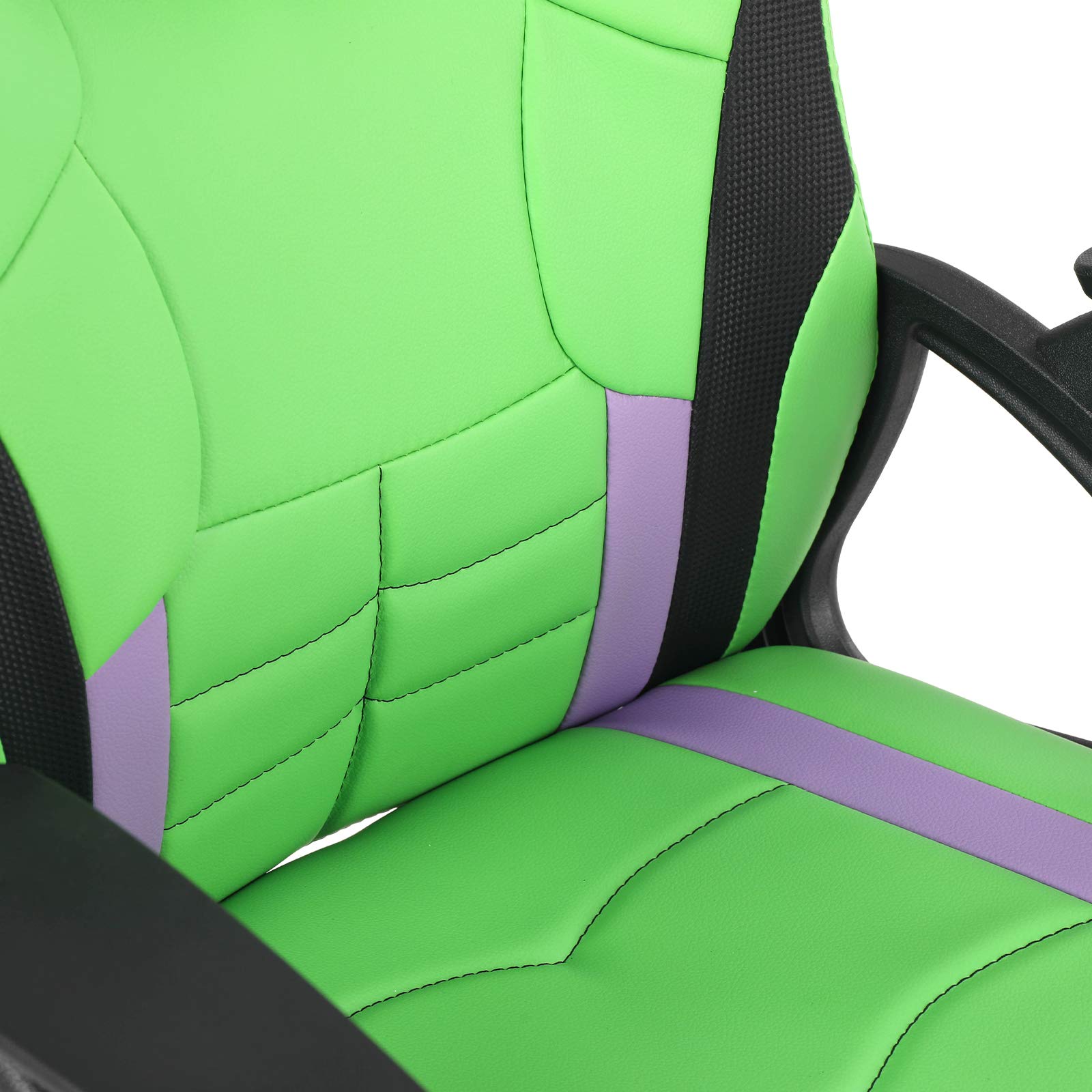 Modern-Depo Ergonomic Gaming Chair for Teens & Juniors - High Back Racing Style Computer Chair with Adjustable Height - Perfect for Gaming, Office & Study - Green