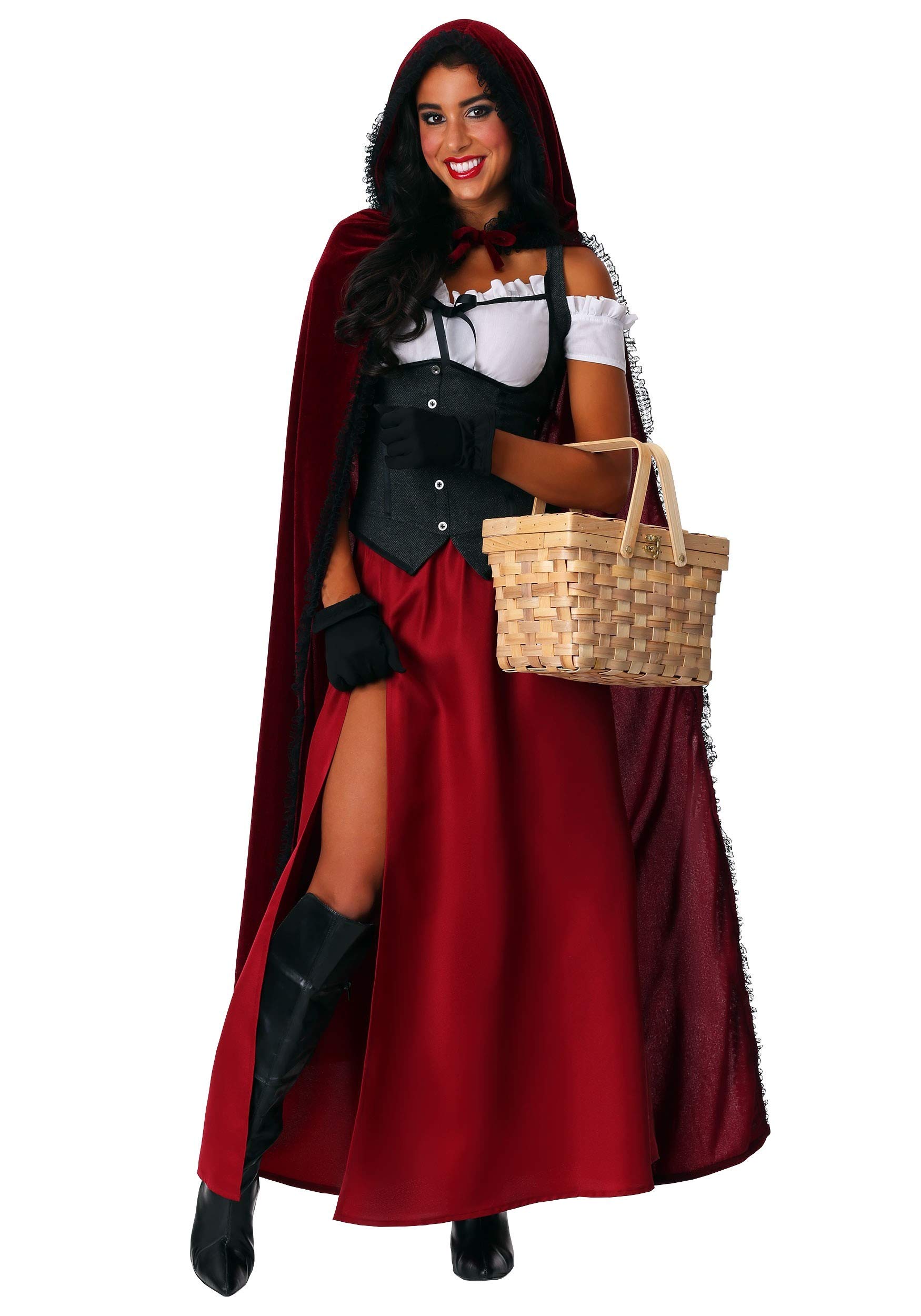 Women's Ravishing Red Riding Hood Costume - Halloween, Cosplay, Fairy Tale Dress for Parties & Themed Events