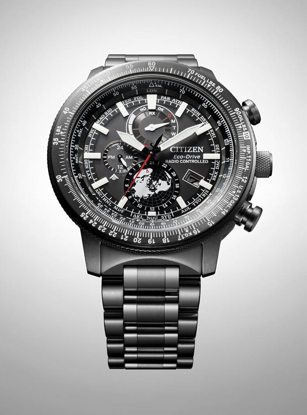CITIZEN PROMASTER SKY Eco-Drive GEO TREKKER BY3005-56G Men's Solar-Powered Watch with Japan Movement - Perfect for Hiking, Travel & Outdoor Adventures