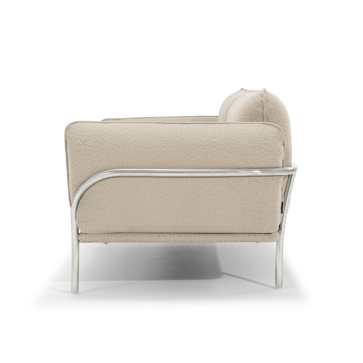 3-Seater Boucle Fabric Sofa Holder - Modern Upholstered Living Room Couch for Small Spaces, Apartments & Cozy Home Decor