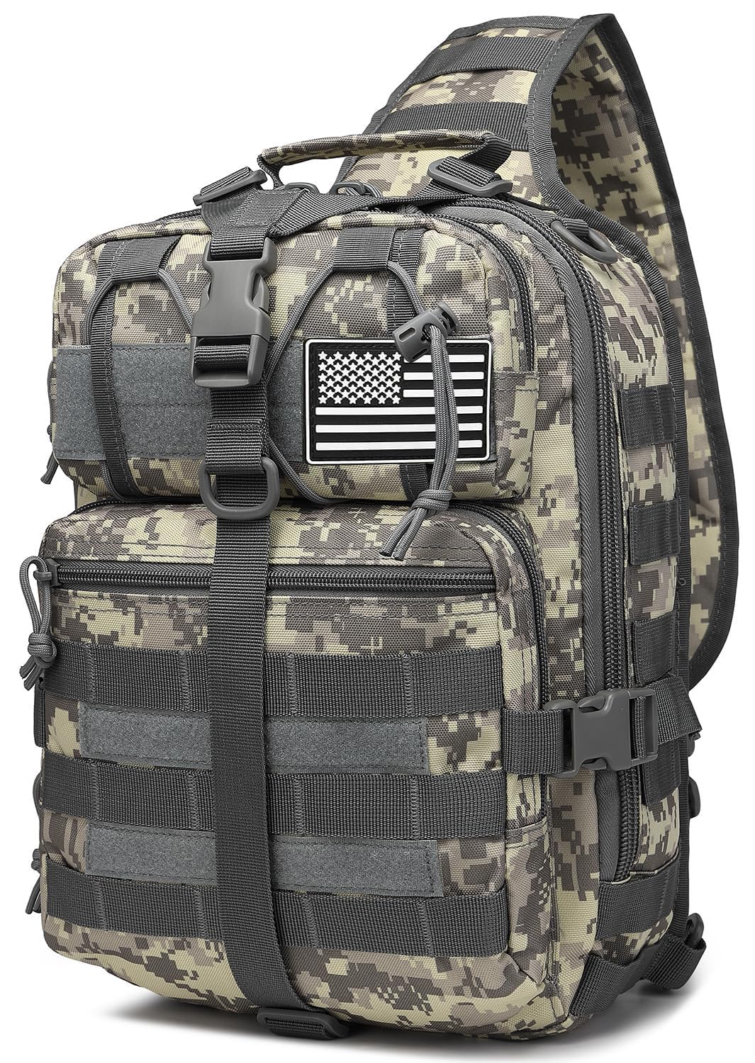 ATBP Tactical Sling Backpack - Military Molle Shoulder Bag for Men, 15L Crossbody Pack - Perfect for Hiking, Travel & Outdoor Adventures