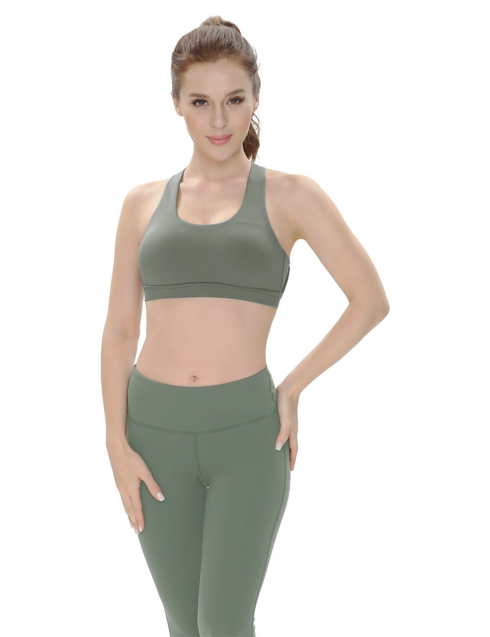 Medium Support Cross Strappy Sports Bra 6017 - Comfortable Workout Bra for Yoga, Running & Gym - Breathable & Supportive Activewear for Women