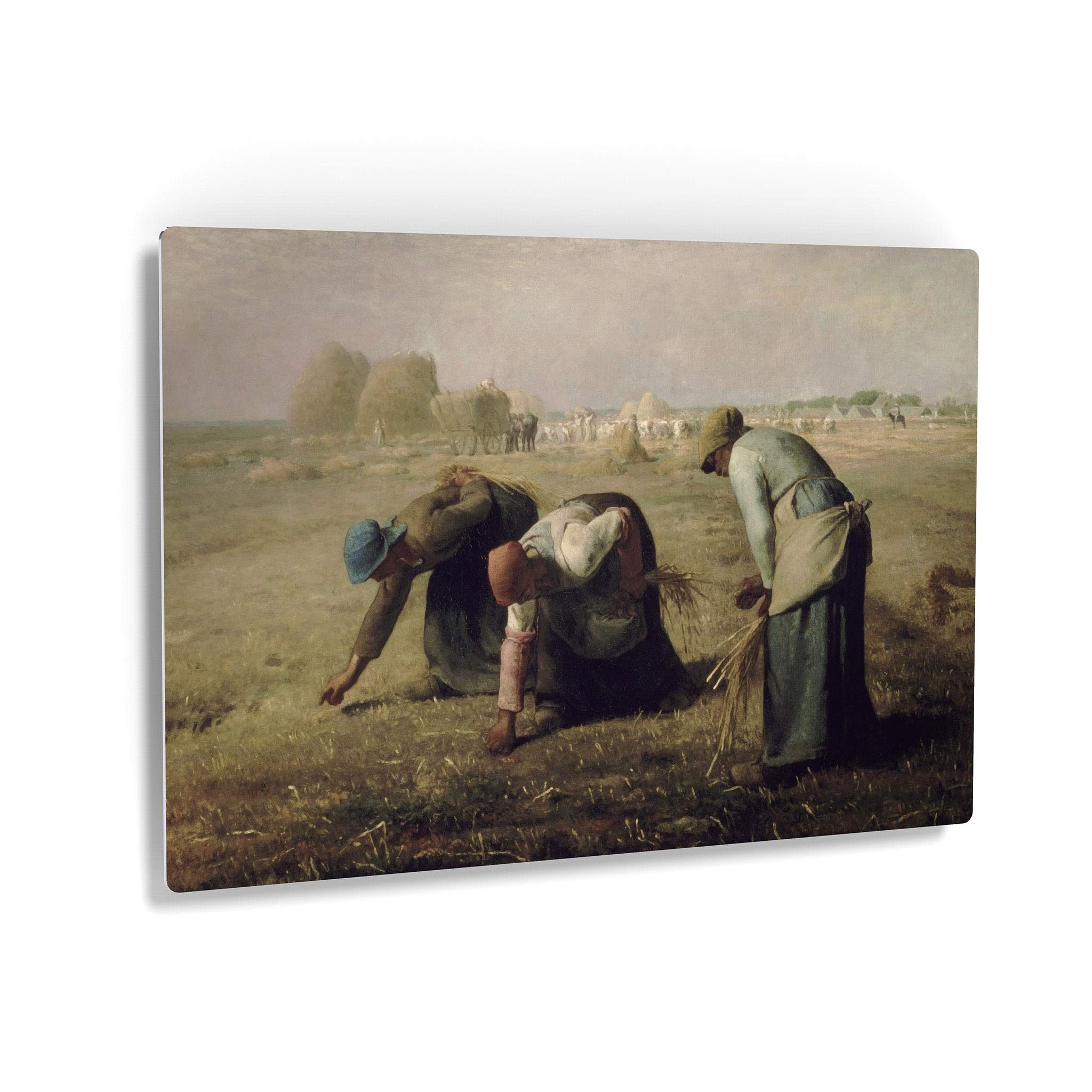 Jean-Francois Millet The Gleaners Classic Art Reproduction - Premium Metal Wall Art Print 30x40 Inch, Famous Oil Painting Home Decor, Ready to Hang, Made in USA - Perfect for Living Room, Bedroom & Office Wall Decor