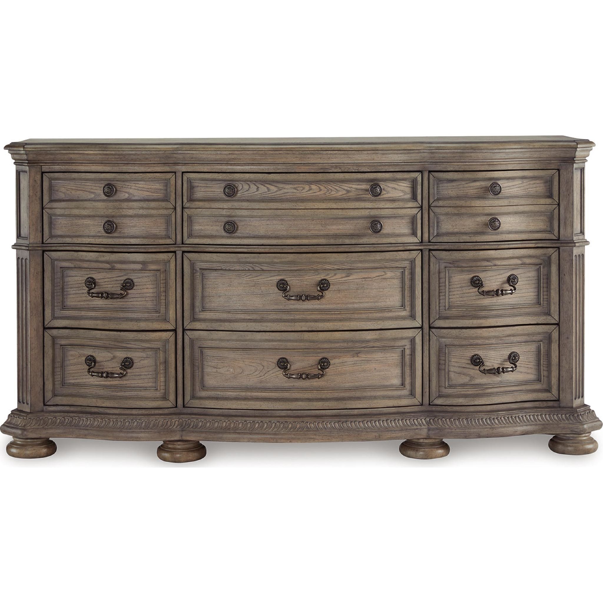 Ardenfield Dresser Light Brown - Modern Wooden Chest of Drawers for Bedroom & Living Room Storage