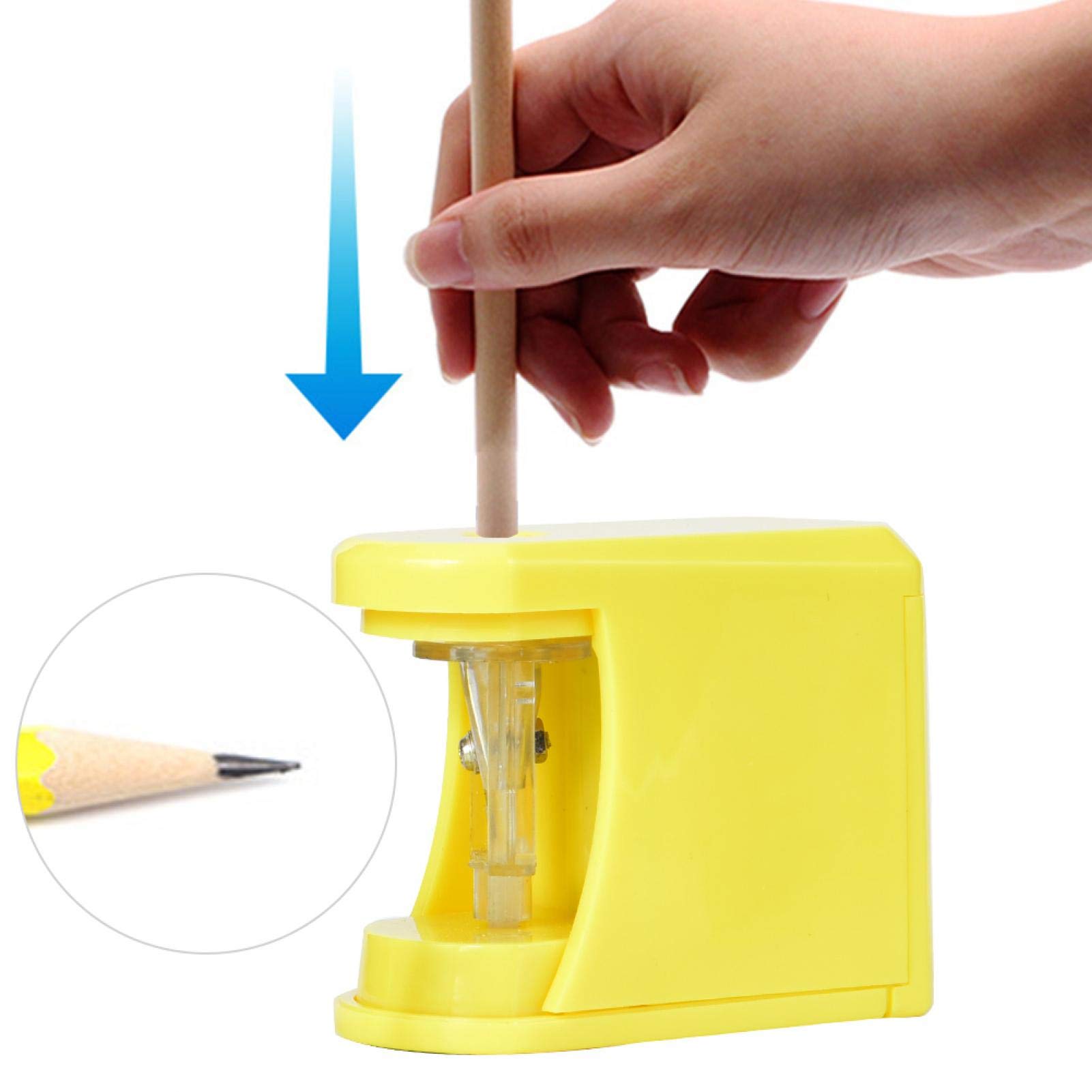 Electric Pencil Sharpener for Kids - Battery Operated Heavy Duty for Classroom & Colored Pencils